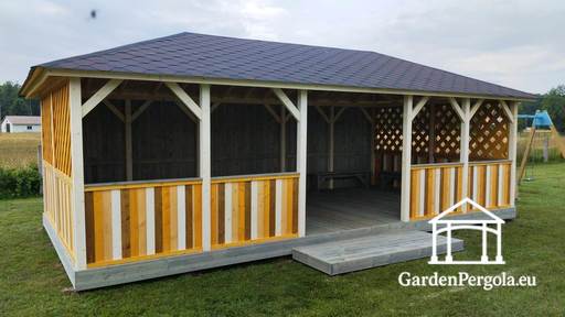 4x8m Groot Kindertuin tuinpaviljoen - garden gazebo pergola