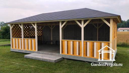 4x8m Groot Kindertuin tuinpaviljoen