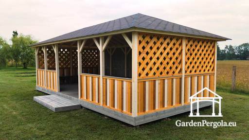 4x8m Groot Kindertuin tuinpaviljoen