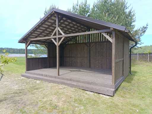 4x5m Tuinpaviljoen — Praktisch, Duurzaam en Perfect als Buitenverblijf - garden gazebo pergola