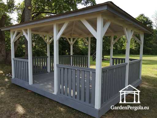 Klassiek prieel 4m x 4,5m