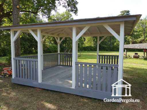 Klassiek prieel 4m x 4,5m