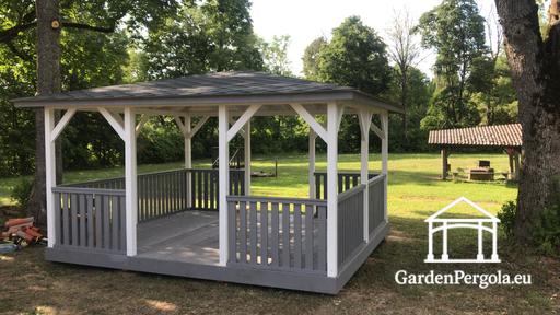 Klassiek prieel 4m x 4,5m