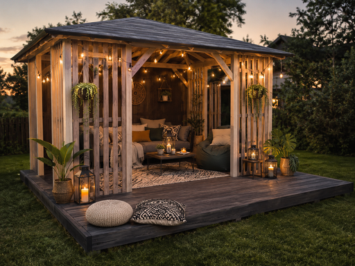 3x4 m houten prieel