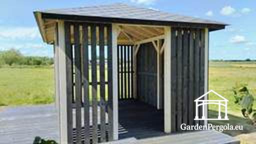 3x4 m houten prieel